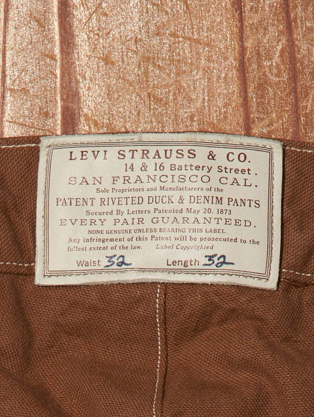 LEVI'S® VINTAGE CLOTHING 1870'S DUCK ウエストオーバーオール NAPLES